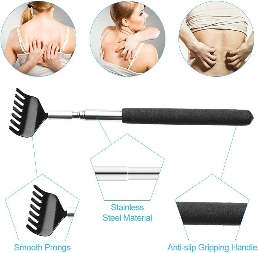 3x Premium Quality Portable Scratchers 20 Prongs Head for Deep Body Relaxation