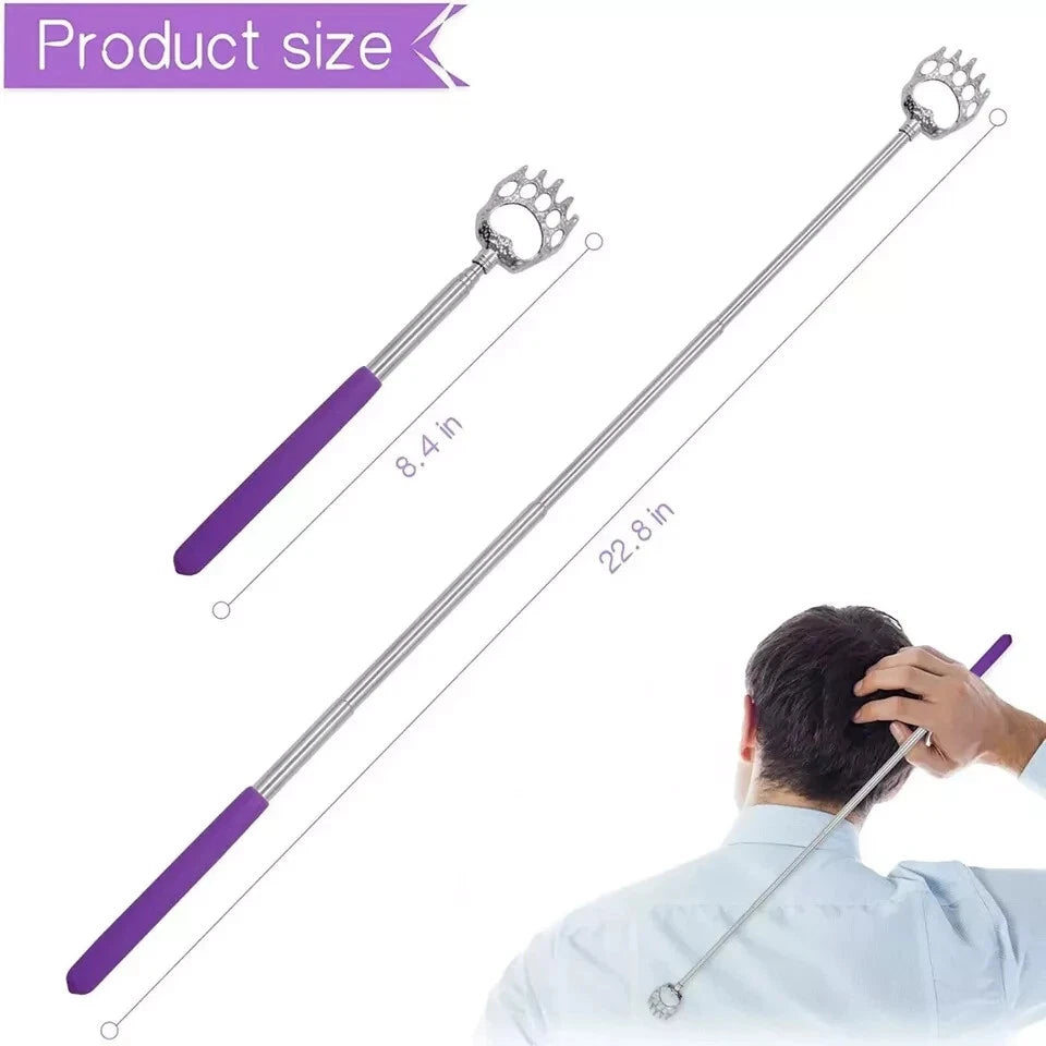 6 pack - NuvoMed Bear Claw Telescopic Metal Extendable Back Scratcher Massager