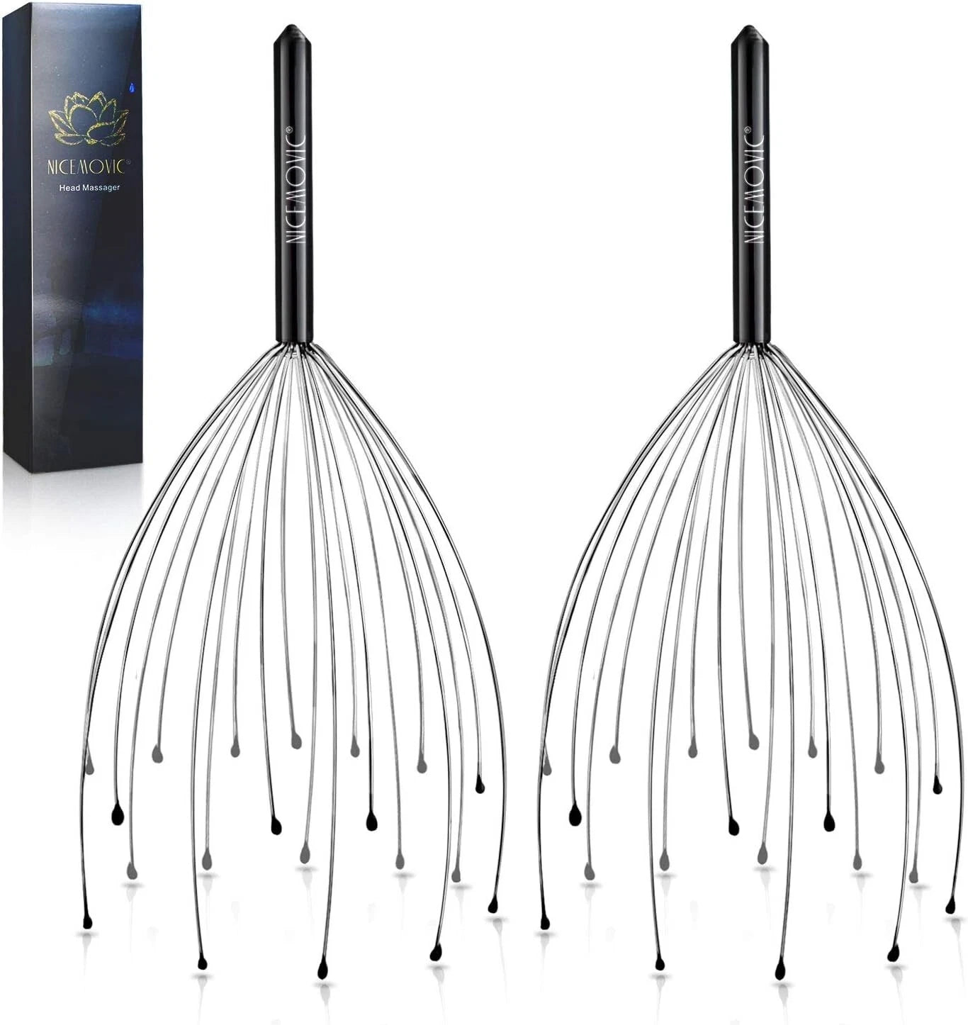 Head Massager Scratcher Tingler with 20 Fingers for Hair Scalp Deep Relaxation