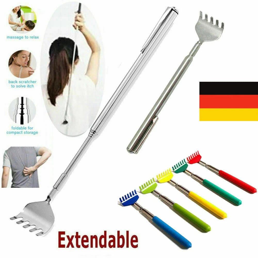 Back scraper, telescopic, extendable, itching aid, extension tools-
