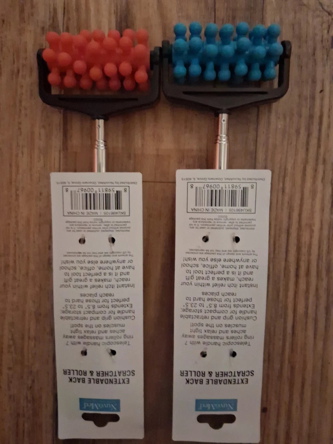 2 Pack! Nuvomed Back Scratcher Portable Extendable Back Scratchers 23''
