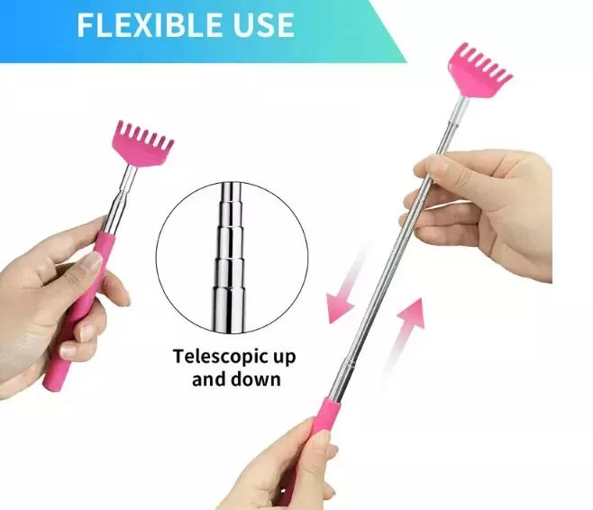 BEAR CLAW / RAKE BACK SCRATCHER Metal Extending Massager Telescopic Portable UK
