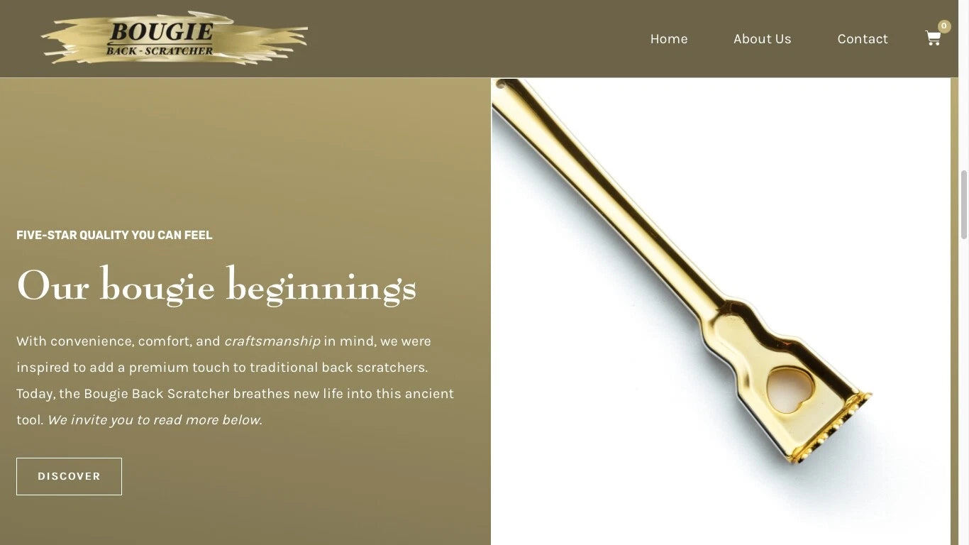 BACK SCRATCHER GOLD DIPPED 17.5"  BRAND NEW!