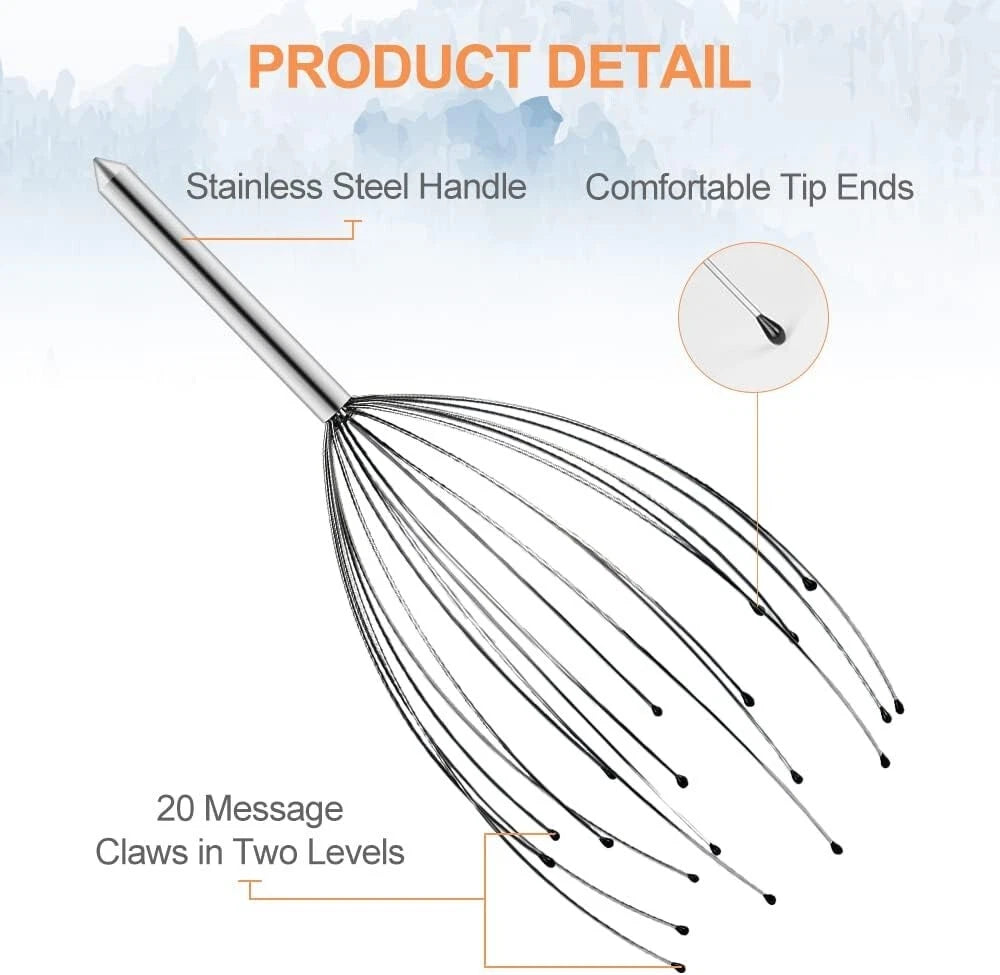 3x Premium Quality Portable Scratchers 20 Prongs Head for Deep Body Relaxation