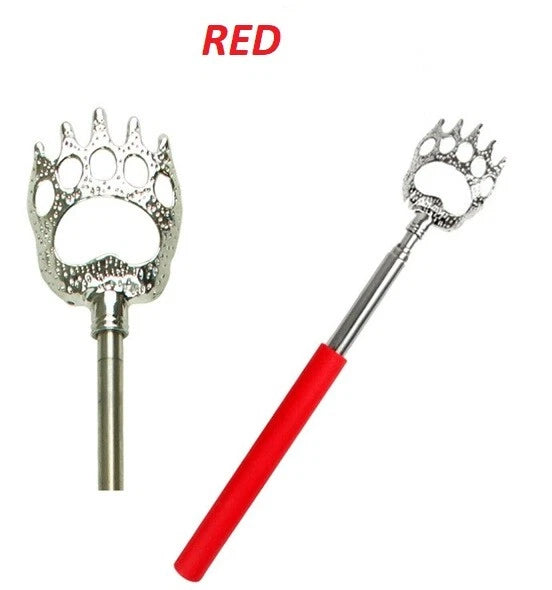Metal Bear Extending Claw Back Scratcher Extendable Telescopic Portable Massager
