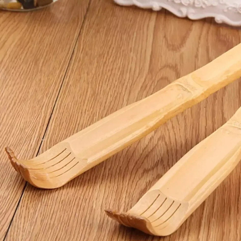 2pc High Quality Natural Bamboo Back Scratcher Long Reach Pick Itch Relief Tool