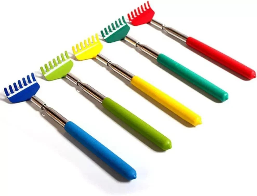 BEAR CLAW / RAKE BACK SCRATCHER Metal Extending Massager Telescopic Portable UK