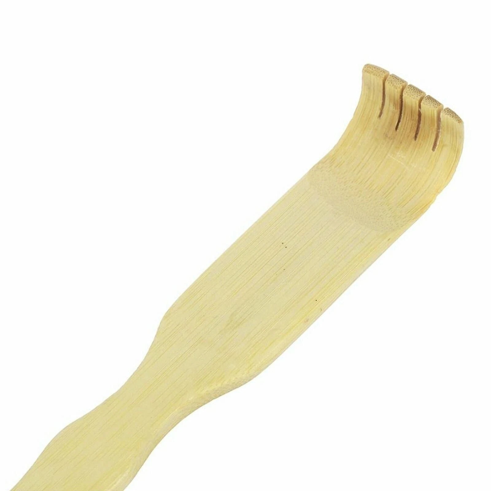 18" Bamboo Wooden Itch Therapeutic Relaxer Back Scratcher w/ Massage Rollers
