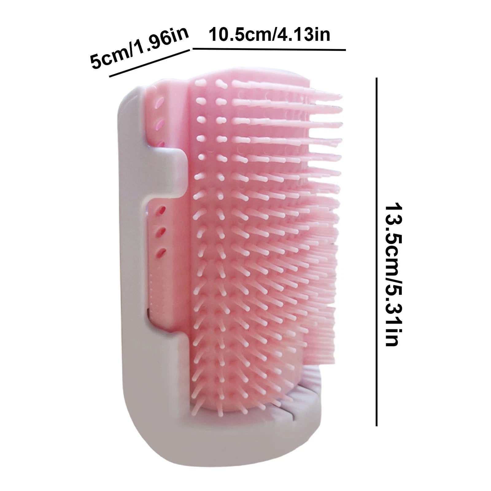 Cat Self Groomer with Catnip Wall Corner Massage Comb Scratcher Grooming Brush
