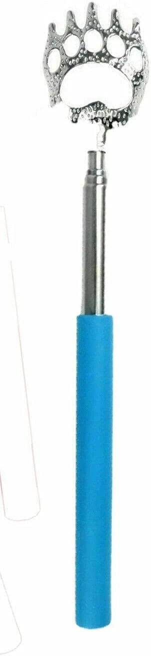 Portable Extendable Bear Claws Metal Back Scratchers,Rubber Handle Adults Gadget