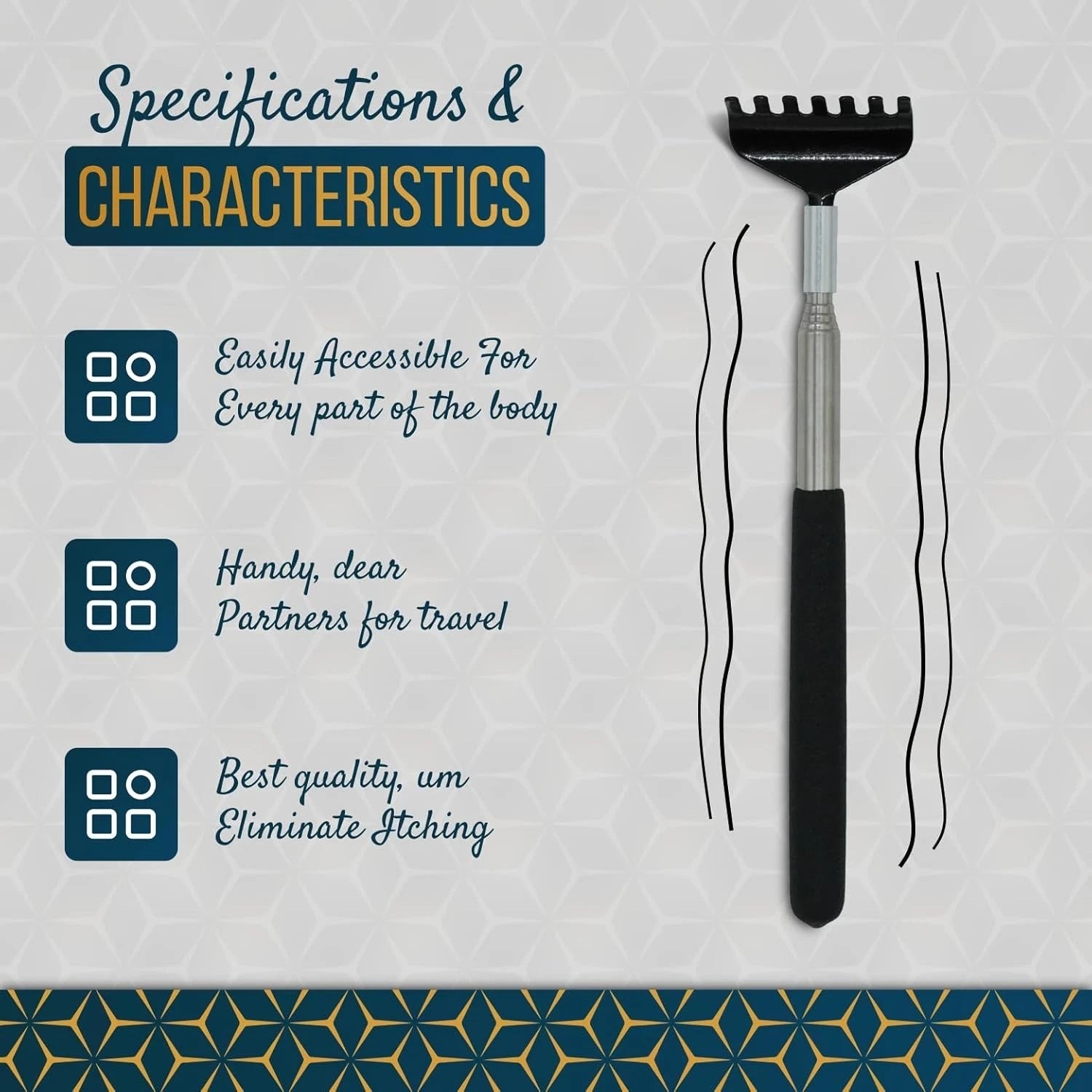 2 Pack Back Scratcher Against itching. Stainless Steel Back Scratcher for Women