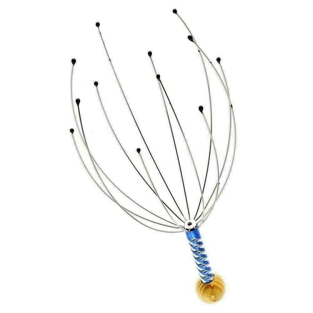 2 x Head Massager Metal Scalp Neck Body Natural Relax Pain Relief Scratcher New