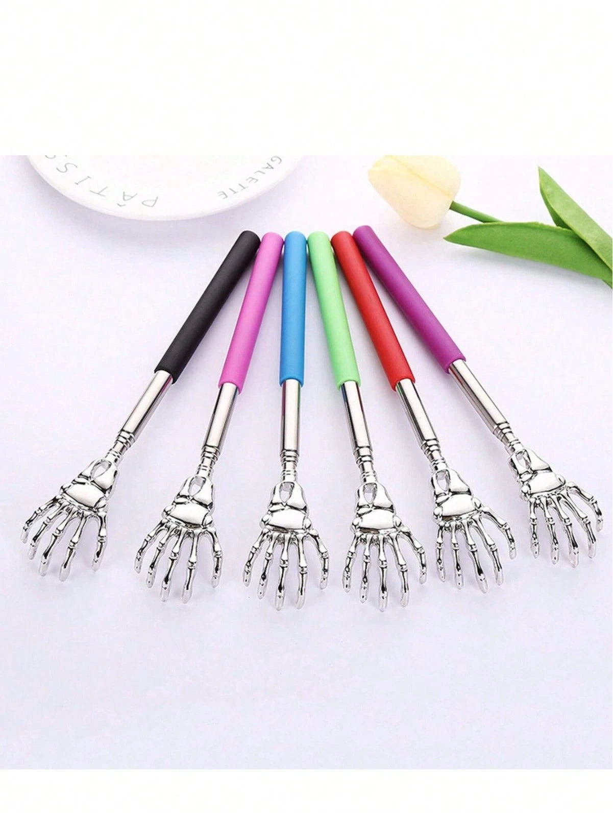 Extendable Back Scratcher Metal Telescopic Eagle Claw Portable Black Massager UK