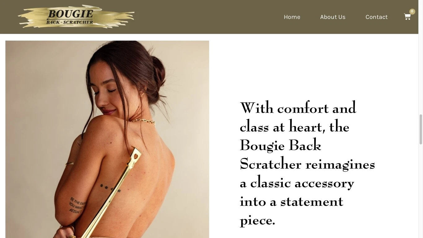 BACK SCRATCHER GOLD DIPPED 17.5"  BRAND NEW!