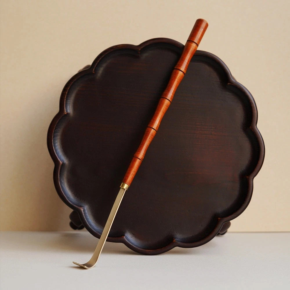 Premium Korean Brass Wooden Back Scratcher – Lacquered Yugi Handle Gift Set