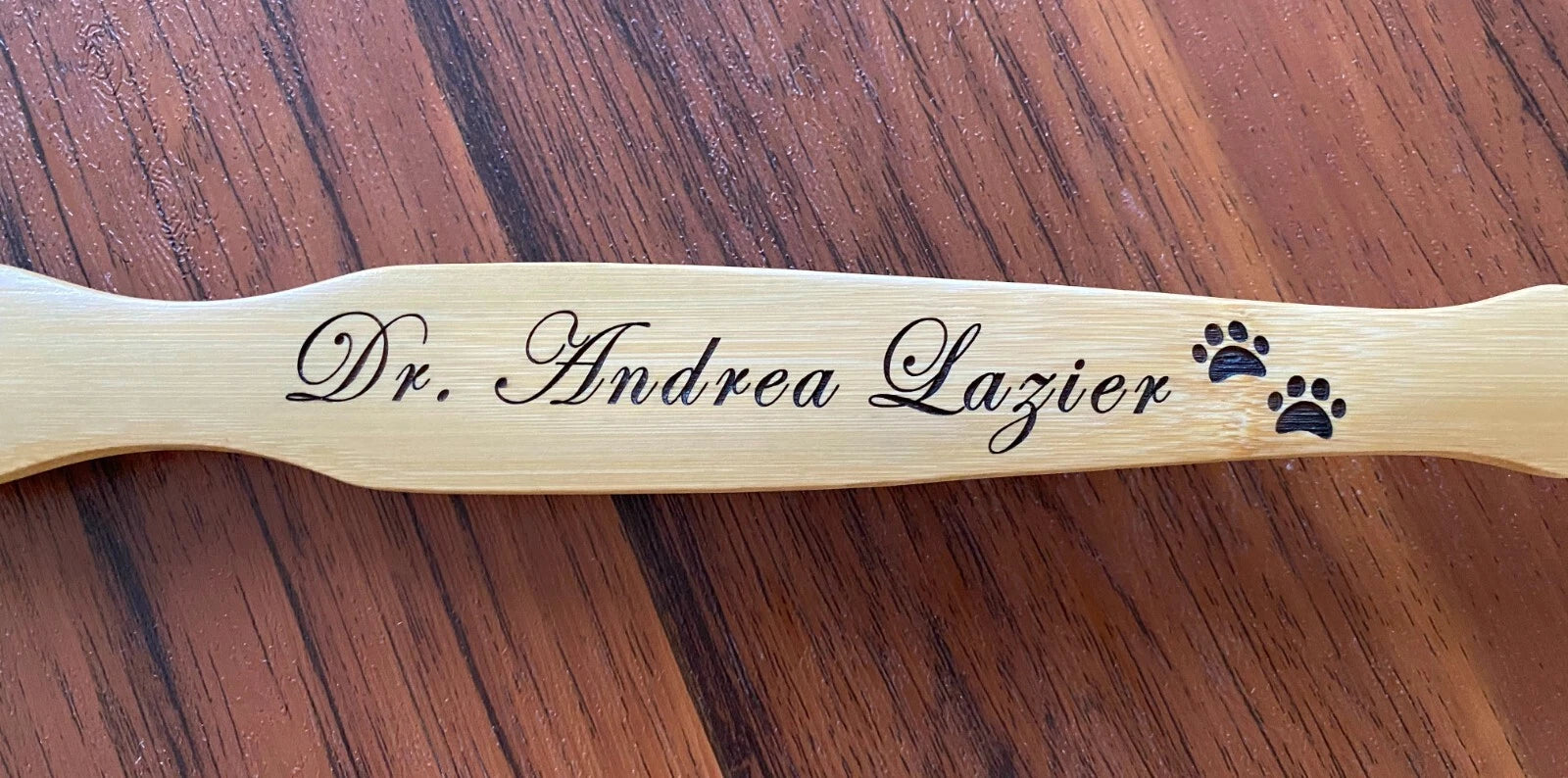Personalized(Engraved-Edwardian Script font)~19”Wooden Back Scratcher