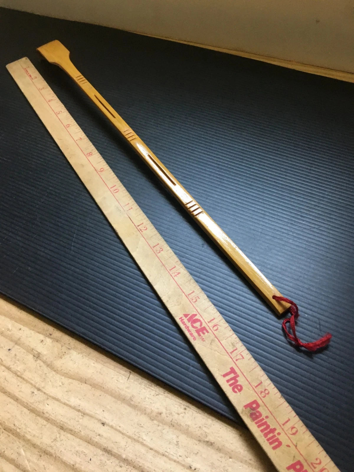 Vintage 1990s Knobler Bamboo Tickling Back Scratcher 16.5"L x 1"W