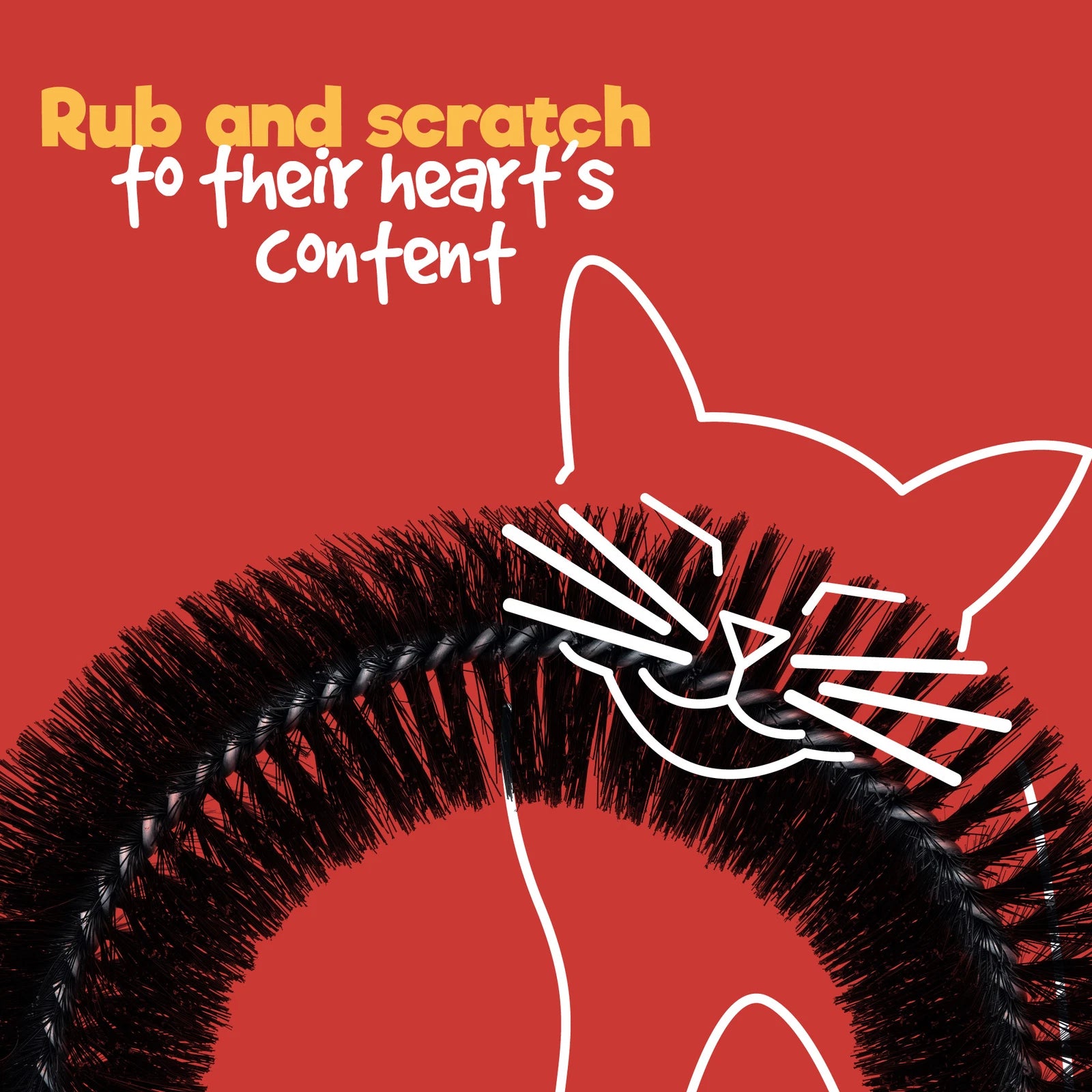 Cat Scratch Arch Kitten Massaging Scratching Scratcher Pet Grooming Play Catnip