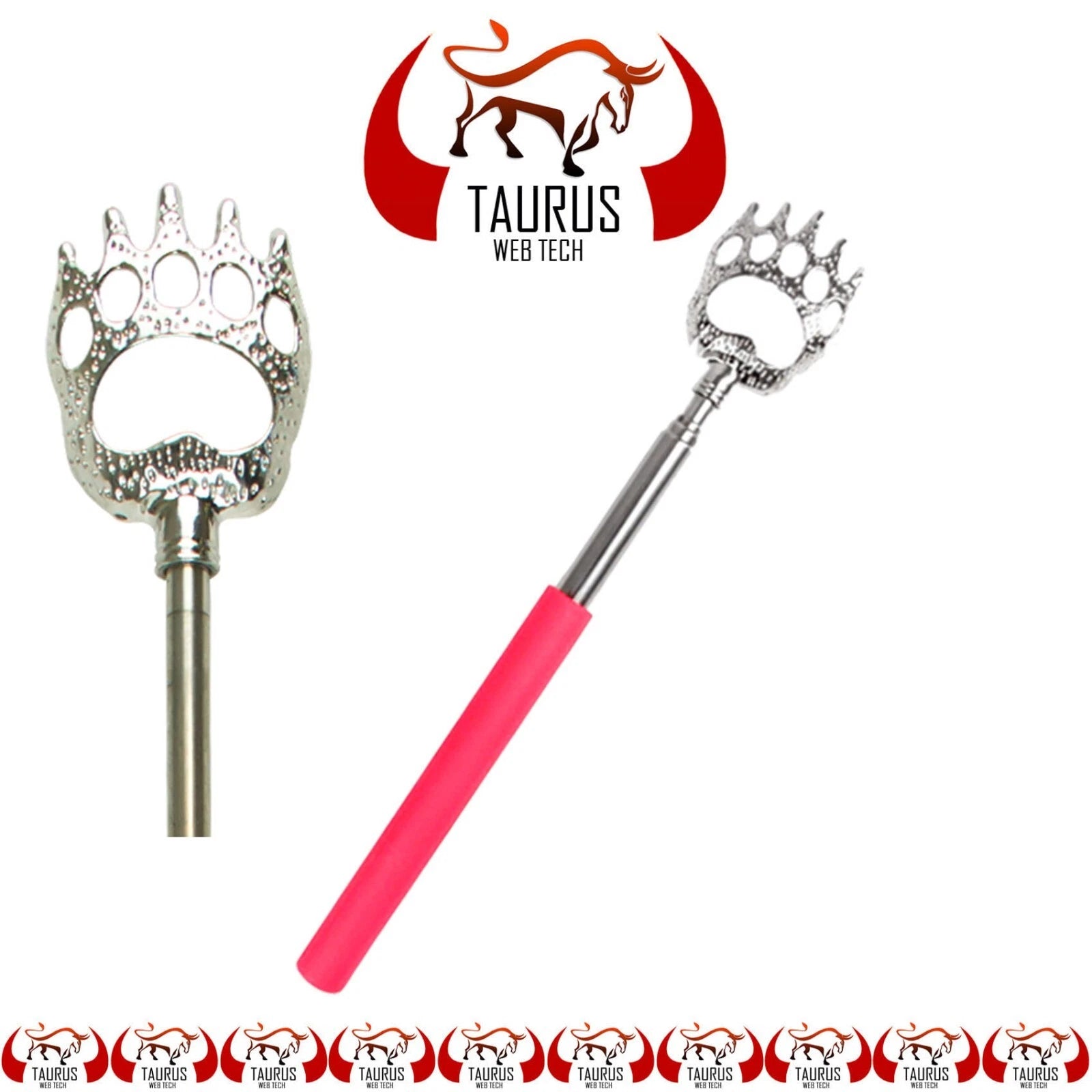 BEAR CLAW BACK SCRATCHER Metal Extending Extendable Massager Portable Telescopic