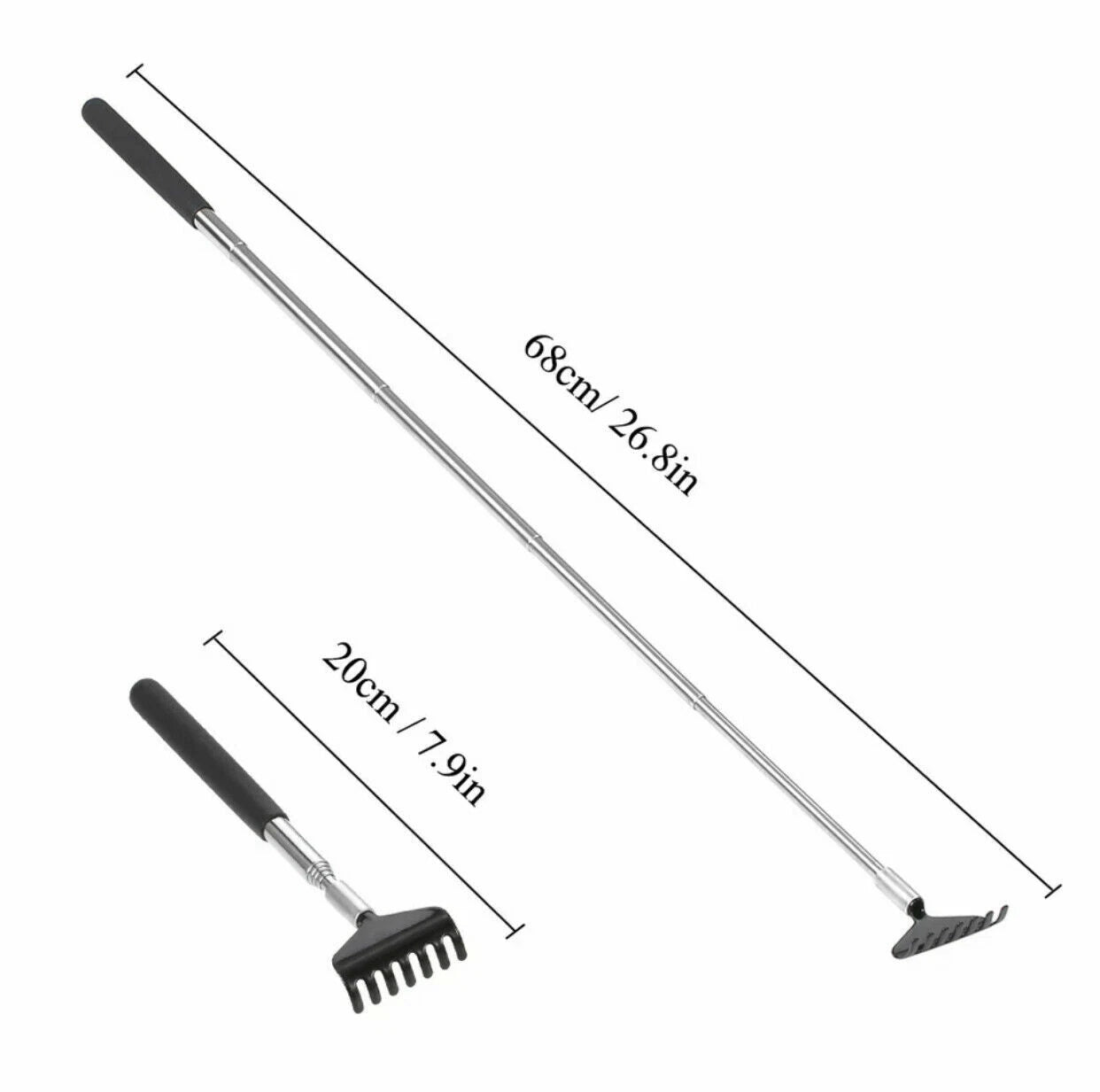 Adjustable 58cm Extending Back Scratcher Massager Telescopic Portable Massage UK
