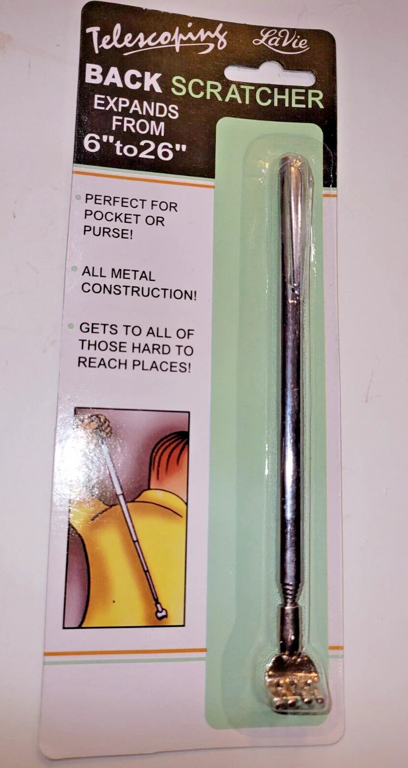 Back Scratcher Massager Bear Claw Holiday's Gift Expandable For Pocket Or Purse