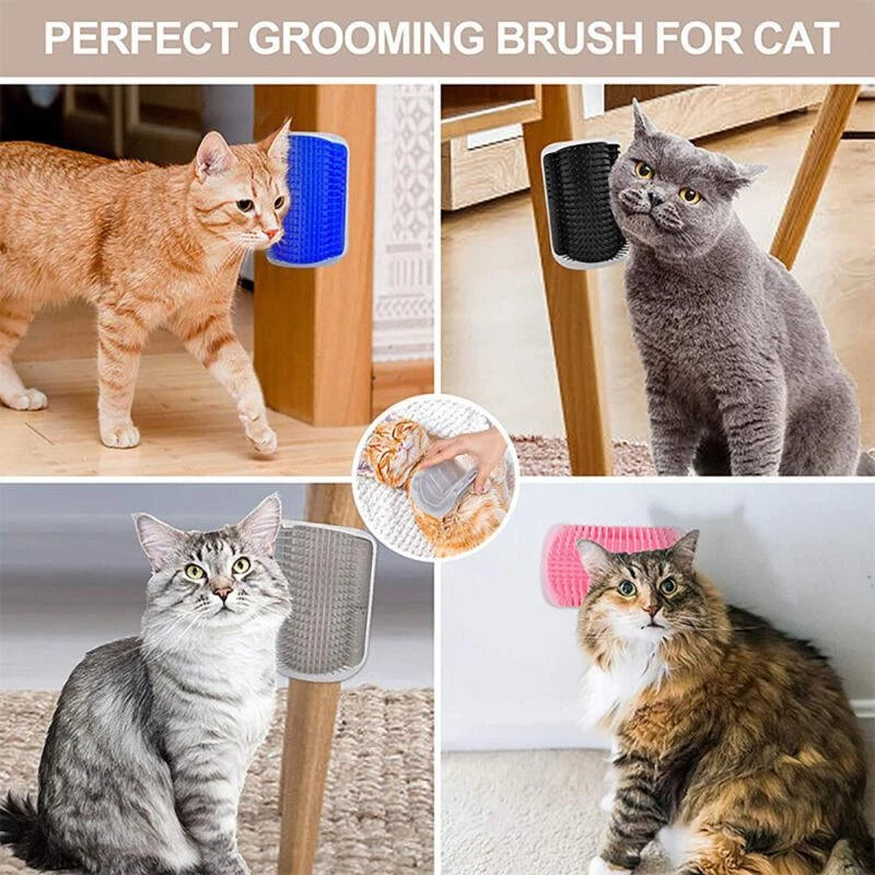 Cat Scratcher Massager for Cats Scratching Pets Brush Remove Hair Comb Grooming