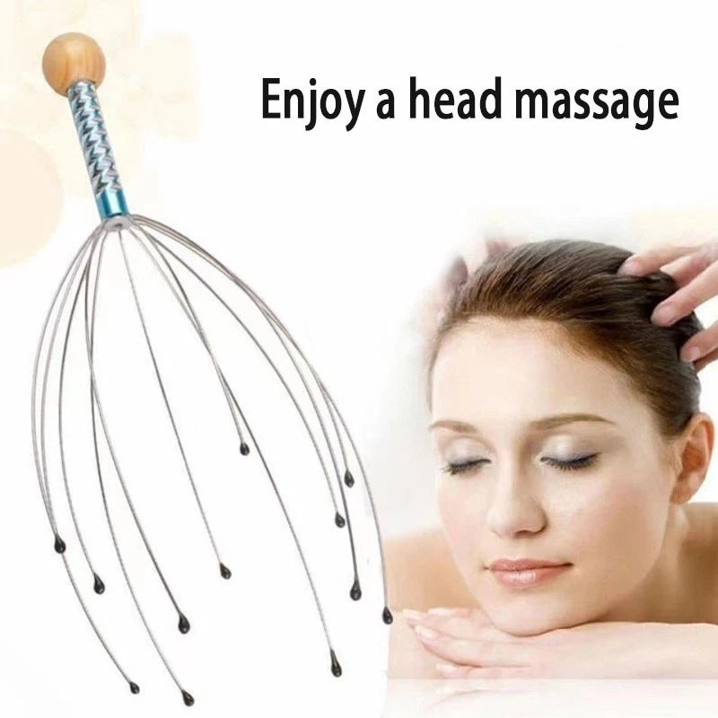 Scalp Massager – Octopus Relaxing Head Scratcher for Stress Relief & Hair Health
