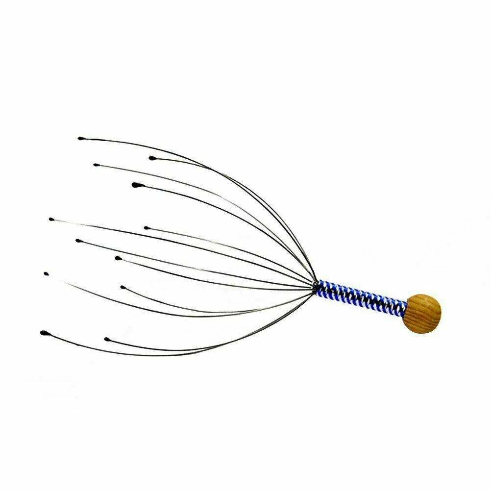 2 x Head Massager Metal Scalp Neck Body Natural Relax Pain Relief Scratcher| UK