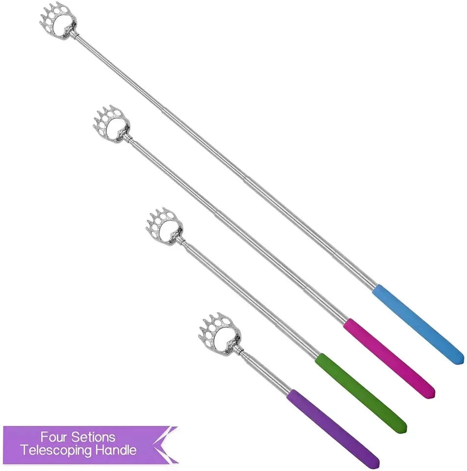 6 pack - NuvoMed Bear Claw Telescopic Metal Extendable Back Scratcher Massager