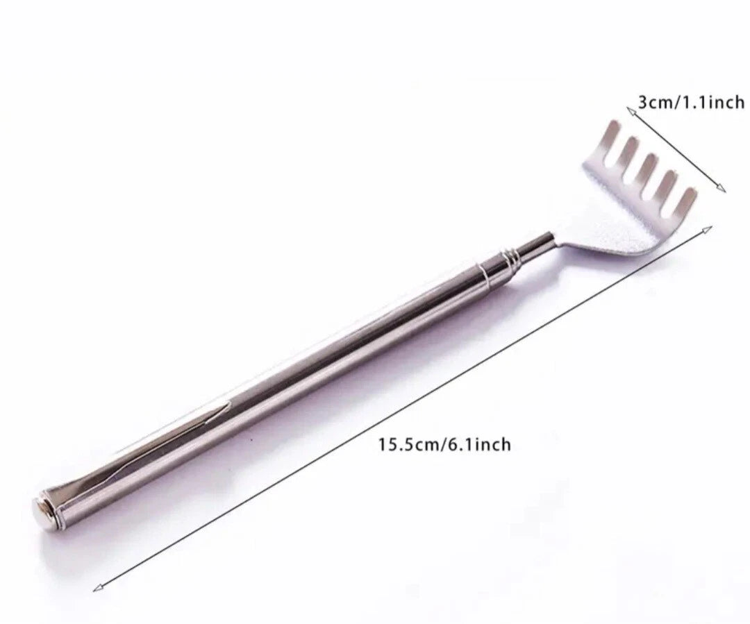 Back Scratcher Stainless Steel Extendable Telescopic Retractable Massager NEW