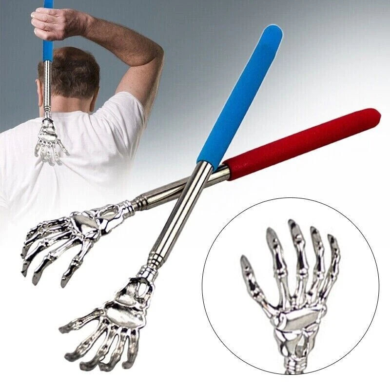 EAGLE CLAW/RAKE BACK SCRATCHER Metal Extending Massager NEW Telescopic Portable