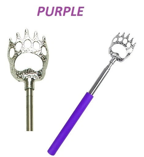 Metal Bear Extending Claw Back Scratcher Extendable Telescopic Portable Massager