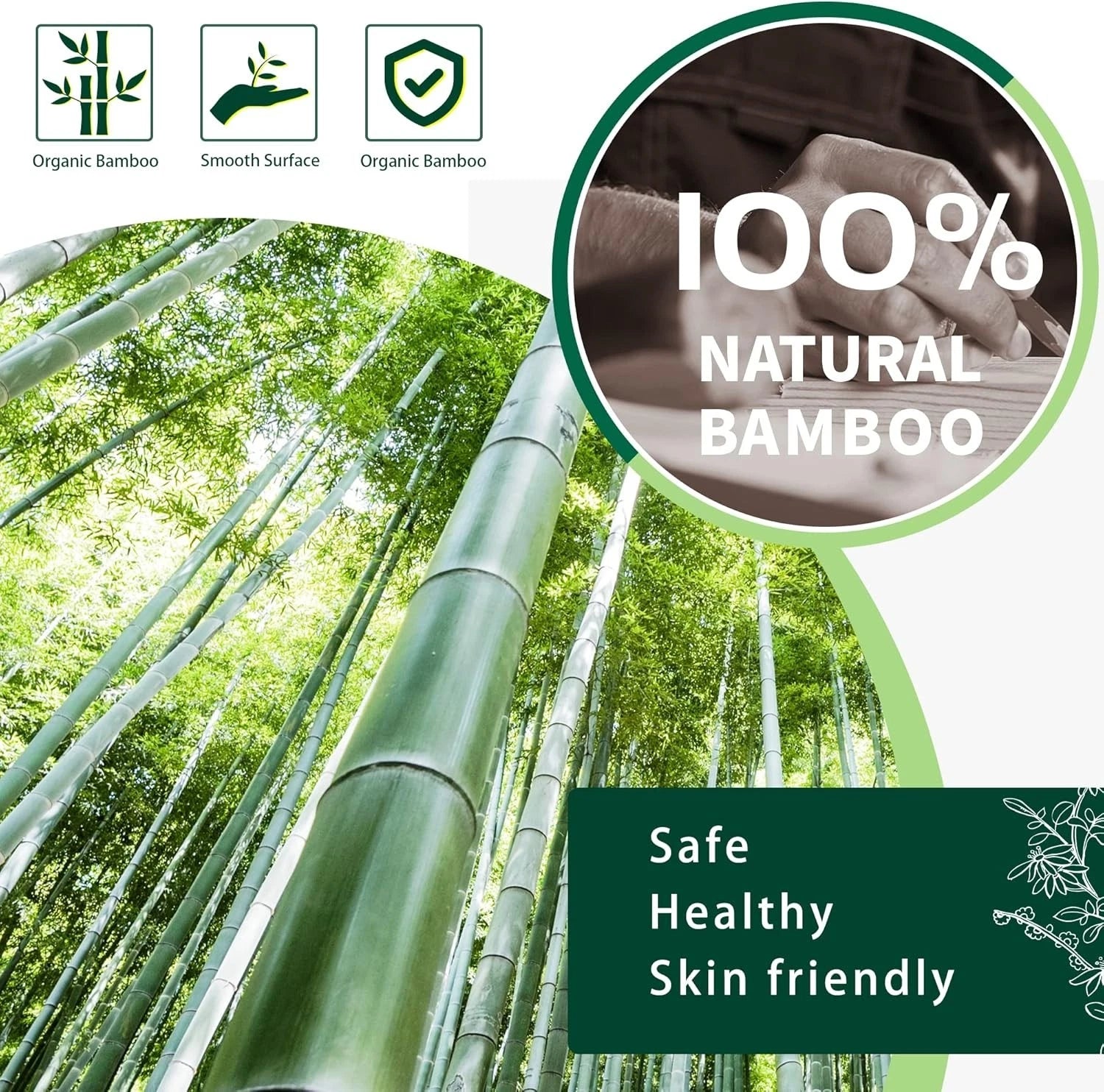 Durable Bamboo Back Scratcher with Non-Toxic Material for Safe Scratching