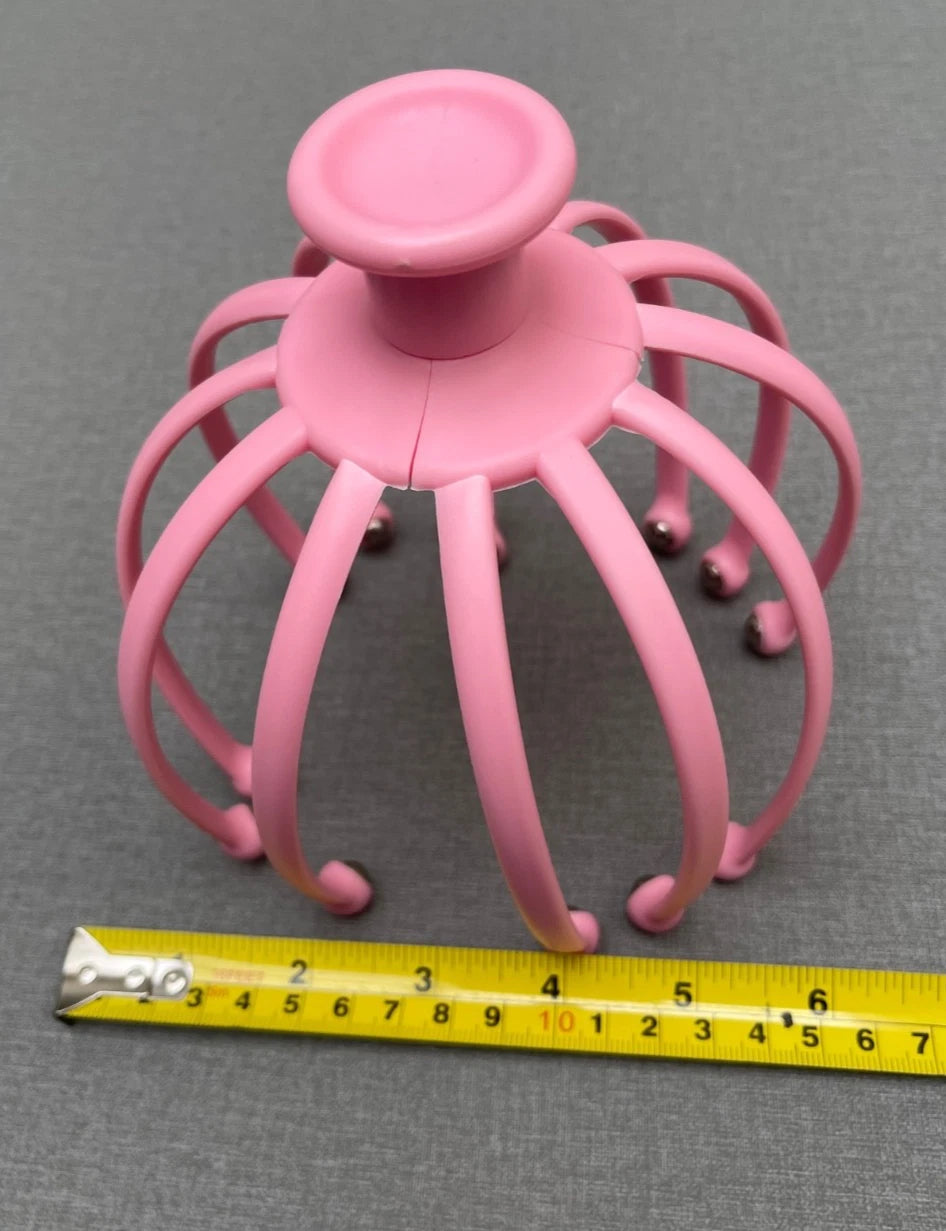 Head Massager Scratcher Neck Massage Scalp Relax Calm Stress Relief Octopus