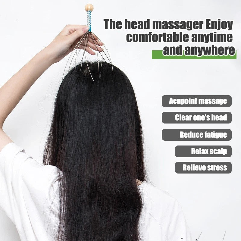 Scalp Massager – Octopus Relaxing Head Scratcher for Stress Relief & Hair Health