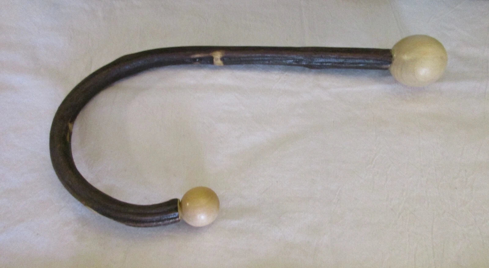 Natural Wooden Pressure Point Hook Cane Back & Neck Massager Scratcher 13" Long