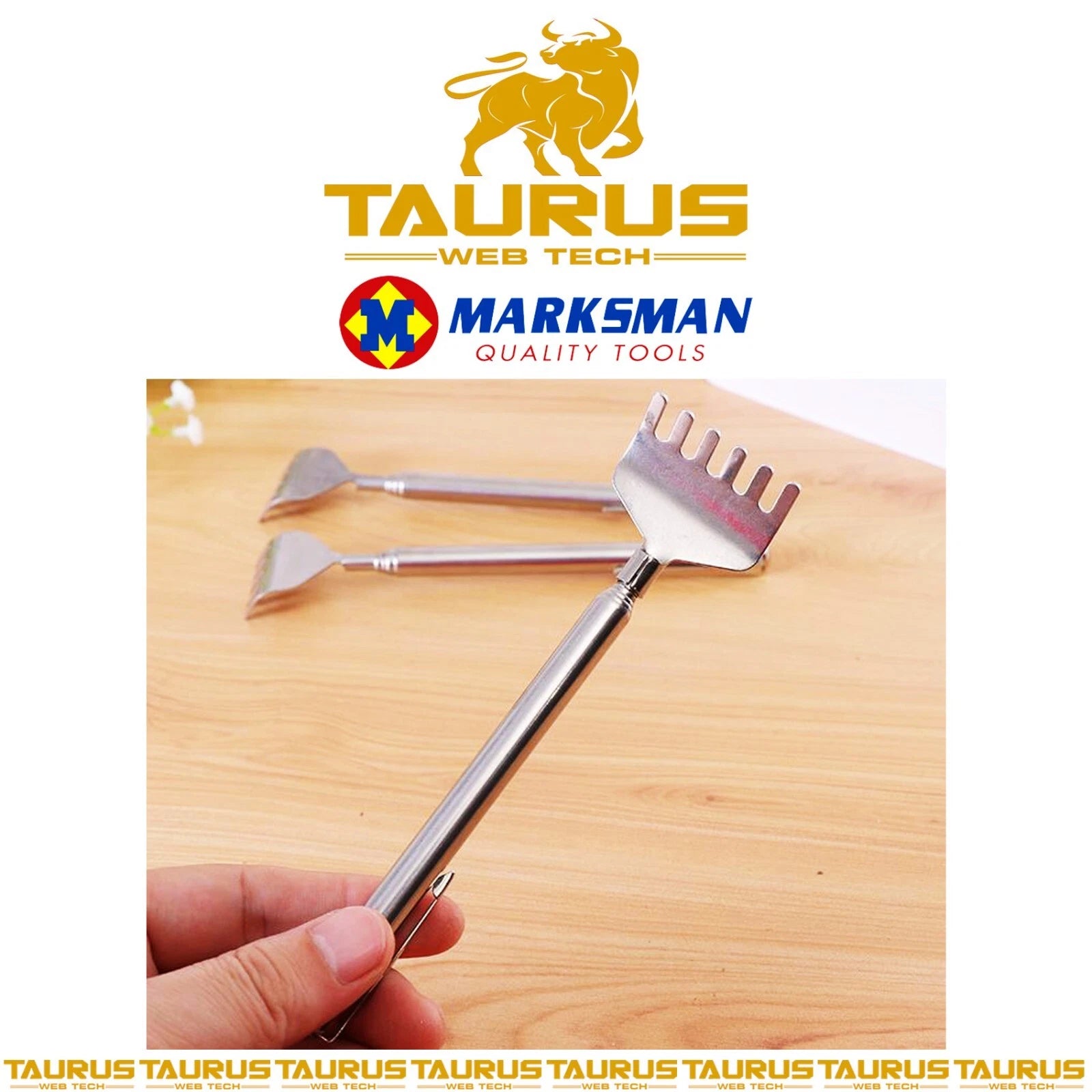 BEAR CLAW BACK SCRATCHER Metal Extending Extendable Massager Portable Telescopic