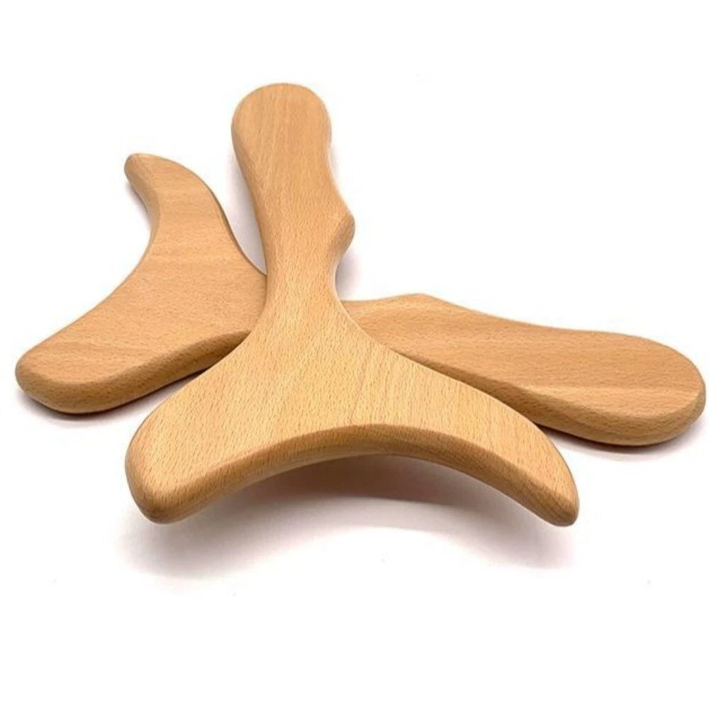 Professional Body Scraper Wood Meridian Massager Gua Sha Board  Therapy