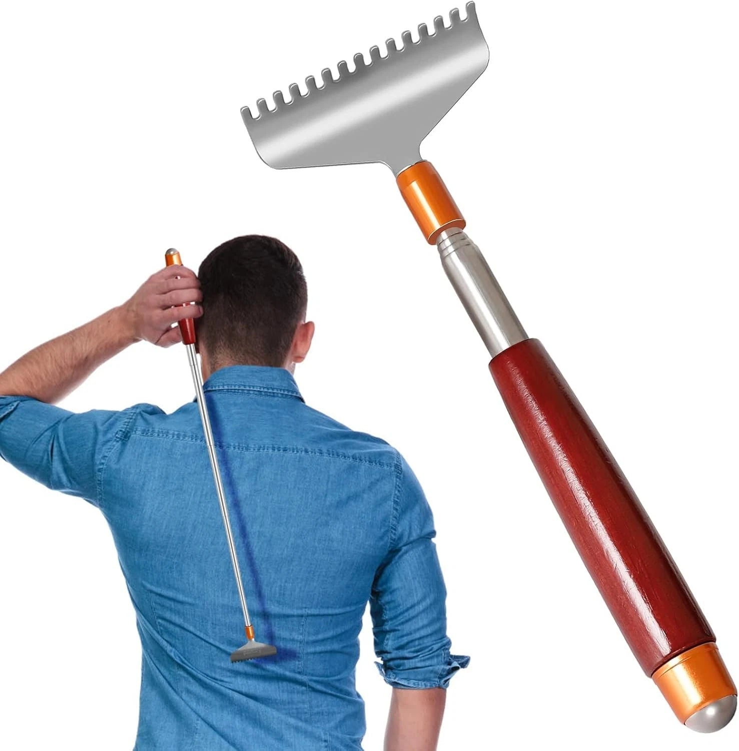 Long Back Scratcher with Safe Rounded Claw - Perfect for Versatile Massaging