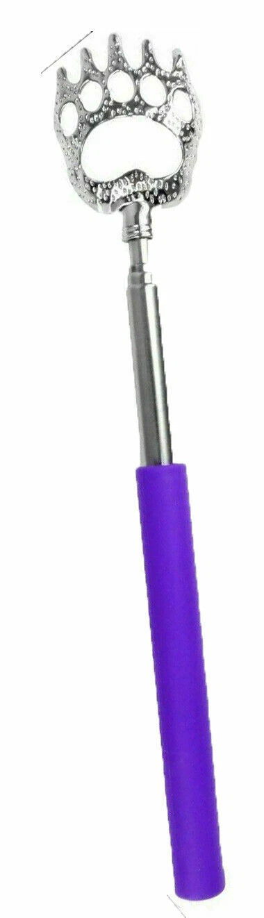 Portable Extendable Bear Claws Metal Back Scratchers,Rubber Handle Adults Gadget