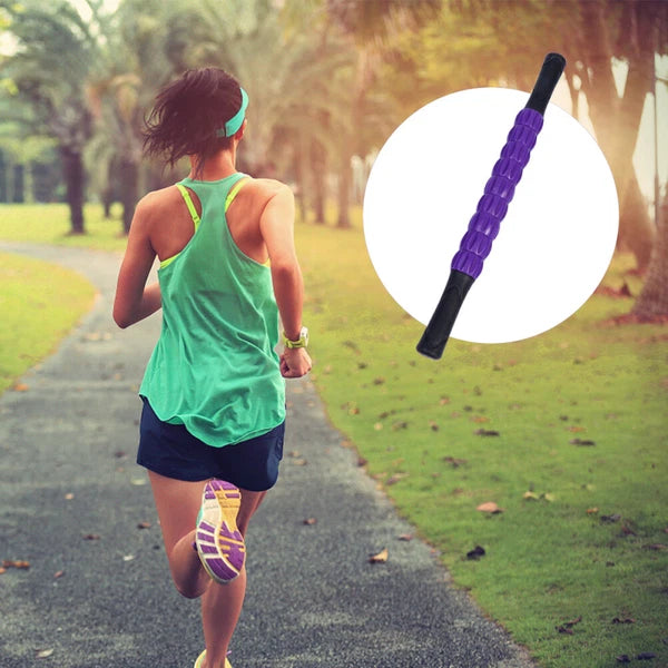 Roller Head Scratcher Massager Whisk Shoulder Massage Stick-