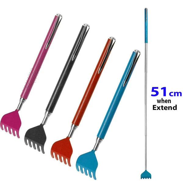 2 x Massage Tool Handy Extendable Back Scratcher Handy Pen Style Pocket 51cm