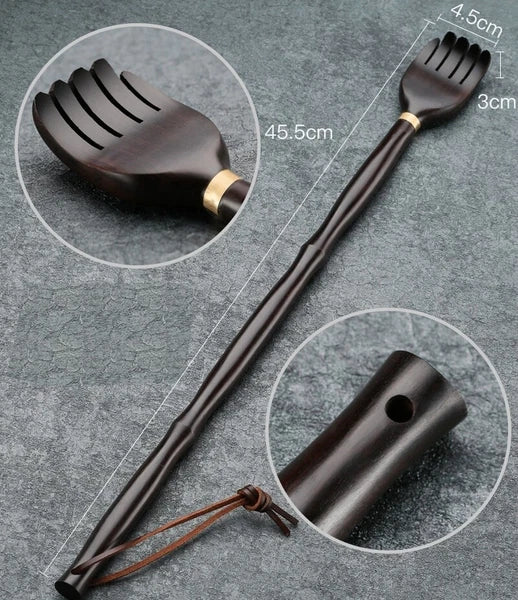 Ebony Wood Back Scratcher Itch Massage Health Care