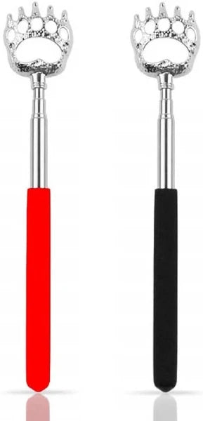 2PCS Back Scratchers, Bear Claw Shaped Extendable Metal Retractable Telescopic H