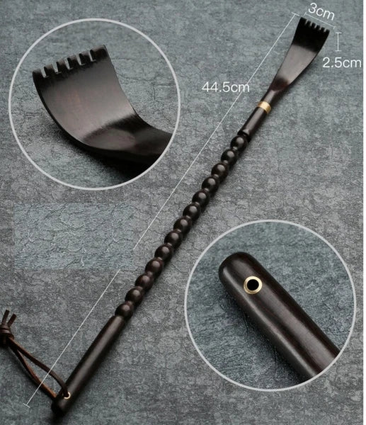 Ebony Wood Back Scratcher Itch Massage Health Care