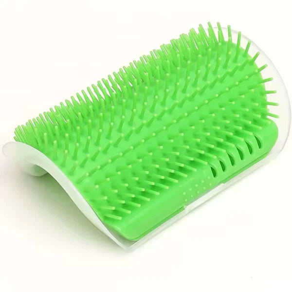 Cat Self-Groomer & Face Scratcher -Wall Corner Massage Comb, Grooming Brush Tool