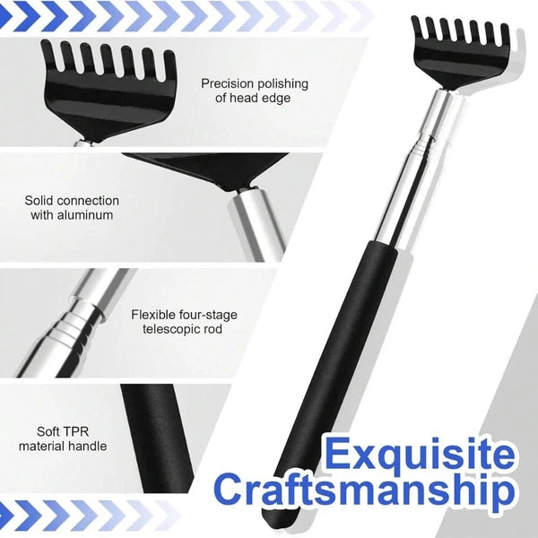 BEAR CLAW / RAKE BACK SCRATCHER Metal Extending Massager Telescopic Portable UK