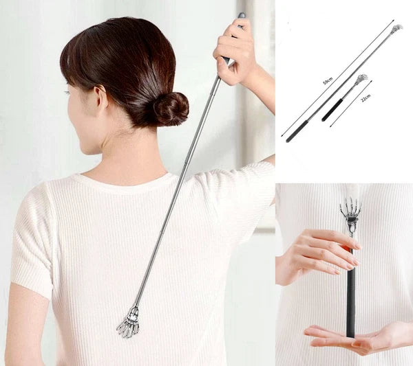 EAGLE CLAW/RAKE BACK SCRATCHER Metal Extending Massager NEW Telescopic Portable