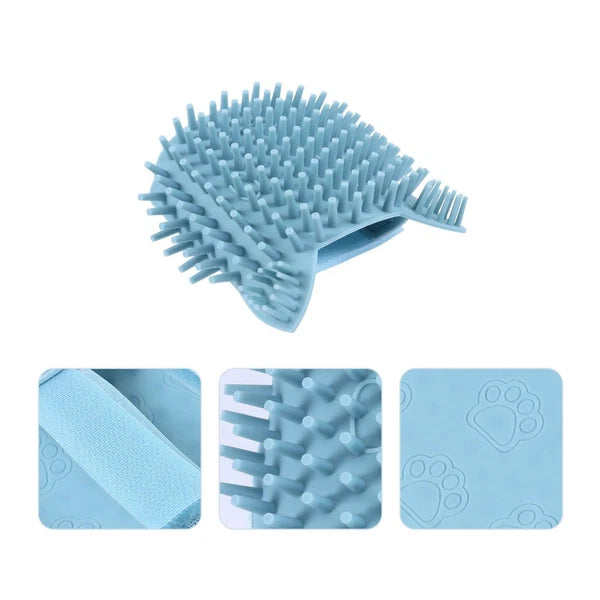 Cat Scratcher Silicone Massage Brush Groom Corner Scratcher For Cats-