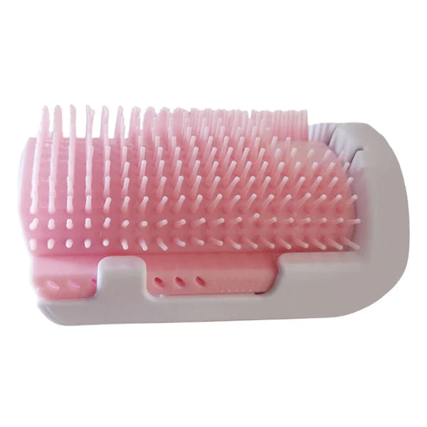 Cat Self Groomer with Catnip Wall Corner Massage Comb Scratcher Grooming Brush
